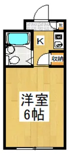 ハイツハセガワ【2階】の間取り