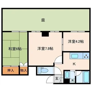 御園マンション【1階】の間取り