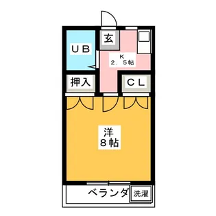 コーポグランメール【1階】の間取り