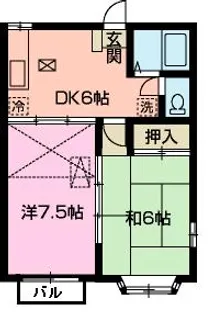 ヒルズ上野山【1階】の間取り