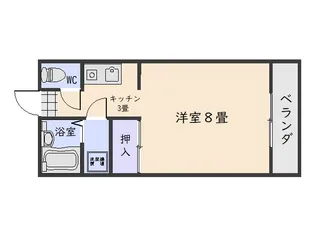 1Kの間取り画像