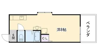 兵庫県西宮市甲子園六番町【アパート】の間取り