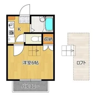 チェスナッツ224【2階】の間取り