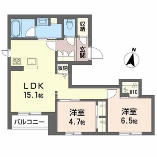メゾンノワール柏木【2階】の間取り