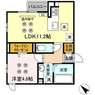 SHINYA BLDG.V【1階】の間取り