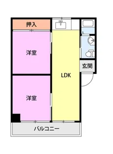 グリーンハイツ【2階】の間取り