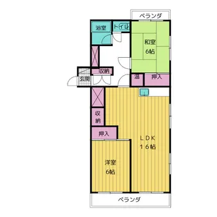 マンション一社【4階】の間取り