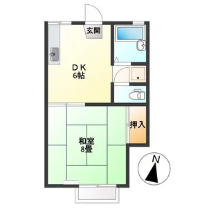 メゾン・ヴェルデュール【2階】の間取り