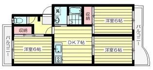 エアリーハイツ1st【1階】の間取り