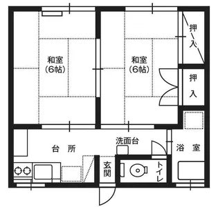 コーポしゃくなげ【1階】の間取り