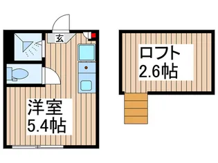 LandSitz新小岩【2階】の間取り