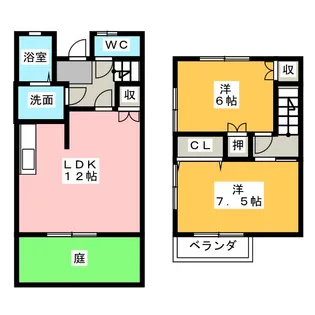 静岡県浜松市中央区葵西3【一戸建】の間取り