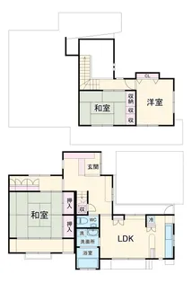 静岡県浜松市中央区広沢2【一戸建】の間取り