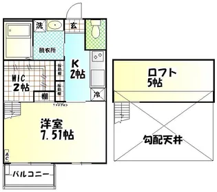 ペイサージュ【2階】の間取り