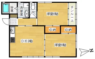 ベイジュ-ル本江【2階】の間取り