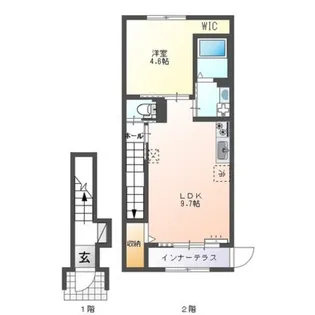イーストヒルズI【2階】の間取り