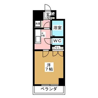 1Kの間取り画像
