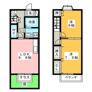 岐阜県本巣郡北方町柱本南2【一戸建】の間取り
