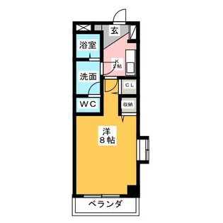 コスモ【9階】の間取り