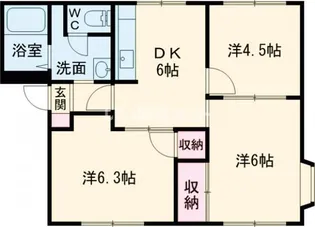 ピュア・ハイツB【2階】の間取り