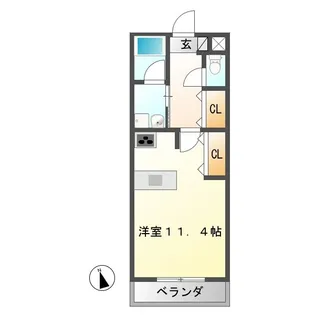 ピエーノ【1階】の間取り