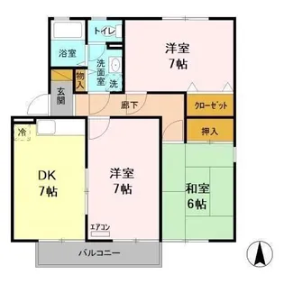 グランドソレイユ C【2階】の間取り