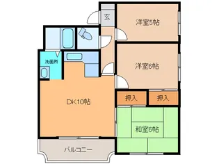 サンブライトハイツNO.II【2階】の間取り