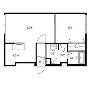 パールハイム桑園【2階】の間取り