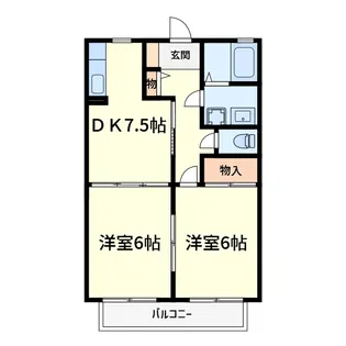 ドミール津之江【2階】の間取り
