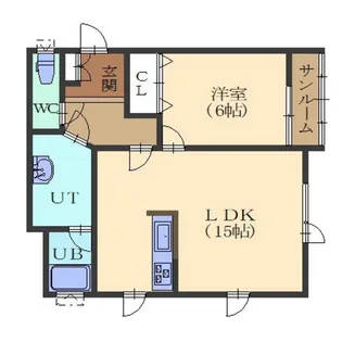 ロイヤルハイツI【2階】の間取り