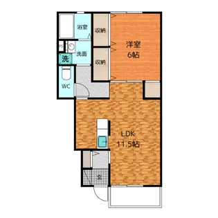 グレンツェント ステラ【1階】の間取り