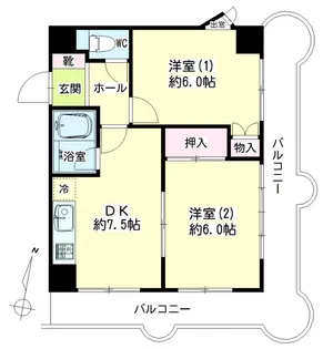 第126新井ビル【5階】の間取り