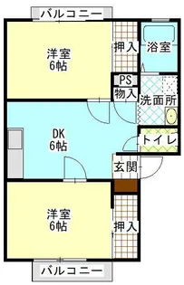 グリンピュア【1階】の間取り