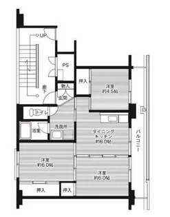 ビレッジハウス勝平2号棟【2階】の間取り