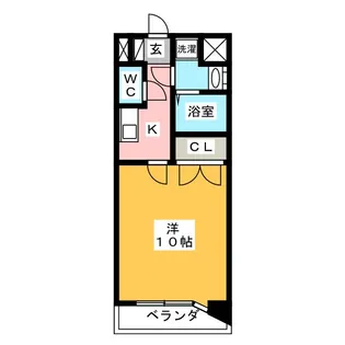 アンソレイエ【1階】の間取り