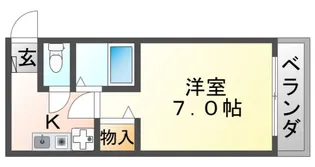 サンメゾン吹田【4階】の間取り