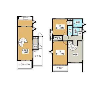 メゾネットミユキ【2階】の間取り