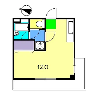 ハイツアサヒ【3階】の間取り