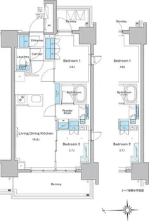 ルフォンプログレ門前仲町プレミア【11階】の間取り