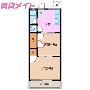 鈴木ハイム【2階】の間取り