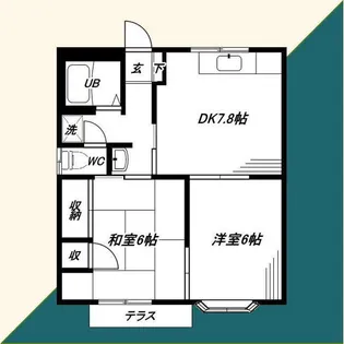 カーサプライム【1階】の間取り