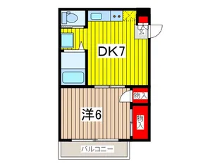 メゾンさくら【2階】の間取り