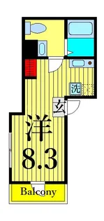 フリービング南千住【3階】の間取り