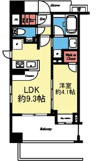 グローベルザ・スイート横浜【6階】の間取り