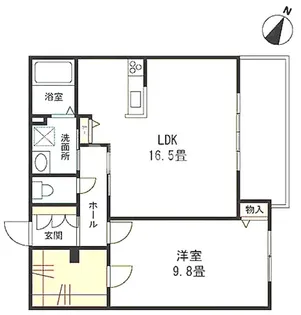 heritage八雲【2階】の間取り