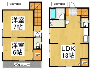 幸町一丁目ハウス【2階】の間取り