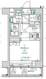 アンベリール王子II【5階】の間取り