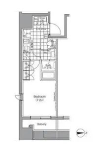 ザ・パークハビオ蔵前【9階】の間取り