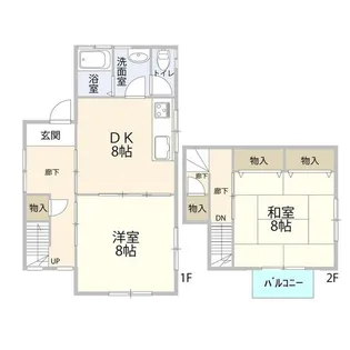 神奈川県横須賀市不入斗町3【一戸建】の間取り