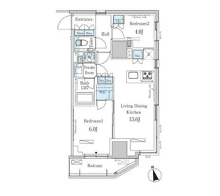 東京都港区南青山7【マンション】の間取り